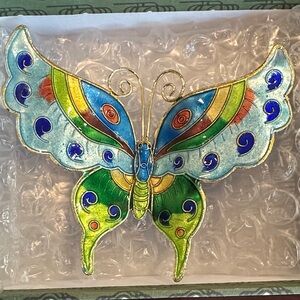 New Set of 4 Colorful Magnetic Butterflies - Great Gift